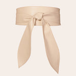 Ceinture large à nouer, longs pans en ruban — coloris