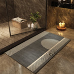 Tapis de bain à séchage rapide — motifs contemporains