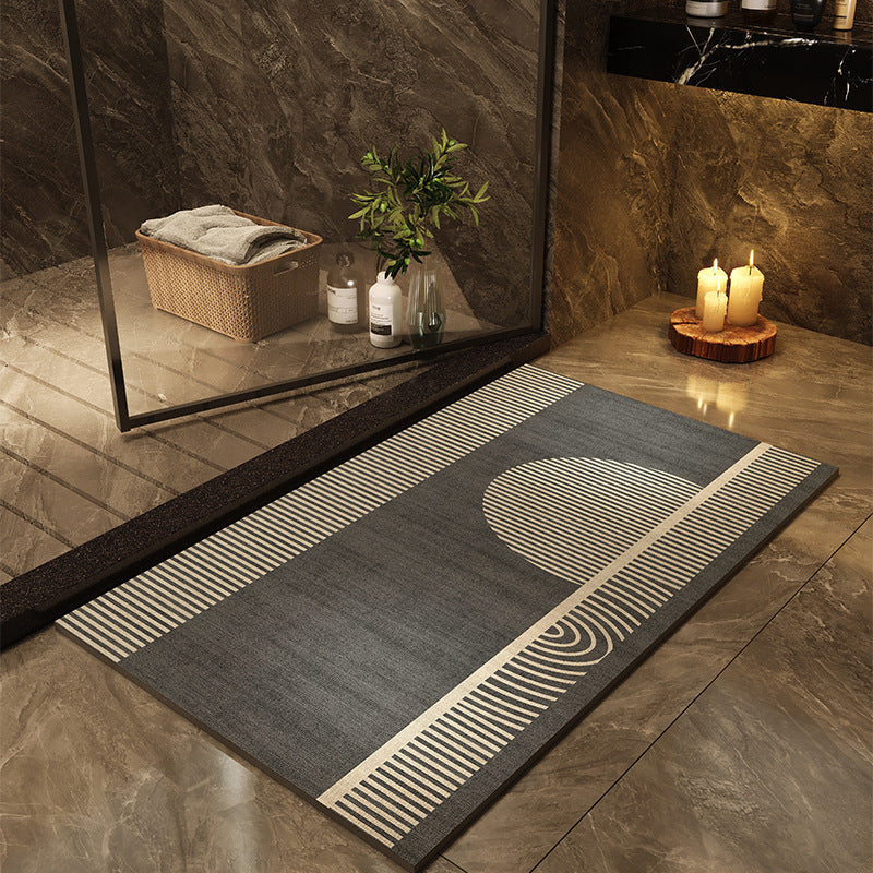 Tapis de bain à séchage rapide — motifs contemporains