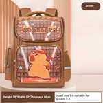Cartable primaire à motif capybara — petit ou grand format