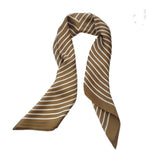 Carré 70 × 70 cm imprimé rayé — foulard et bandeau, 4 coloris