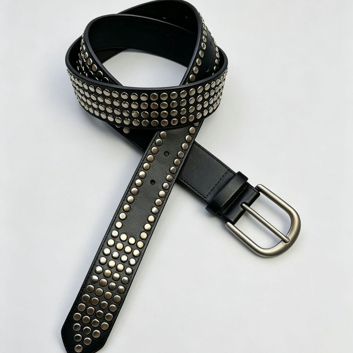 Ceinture noir et blanc à ligne minimaliste