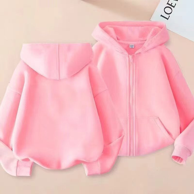 Sweat à capuche zippé enfant — fille ou garçon