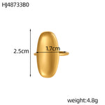 Bague dorée en acier titane — ajourée, torsadée ou sculptée — coloris