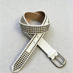 Ceinture noir et blanc à ligne minimaliste