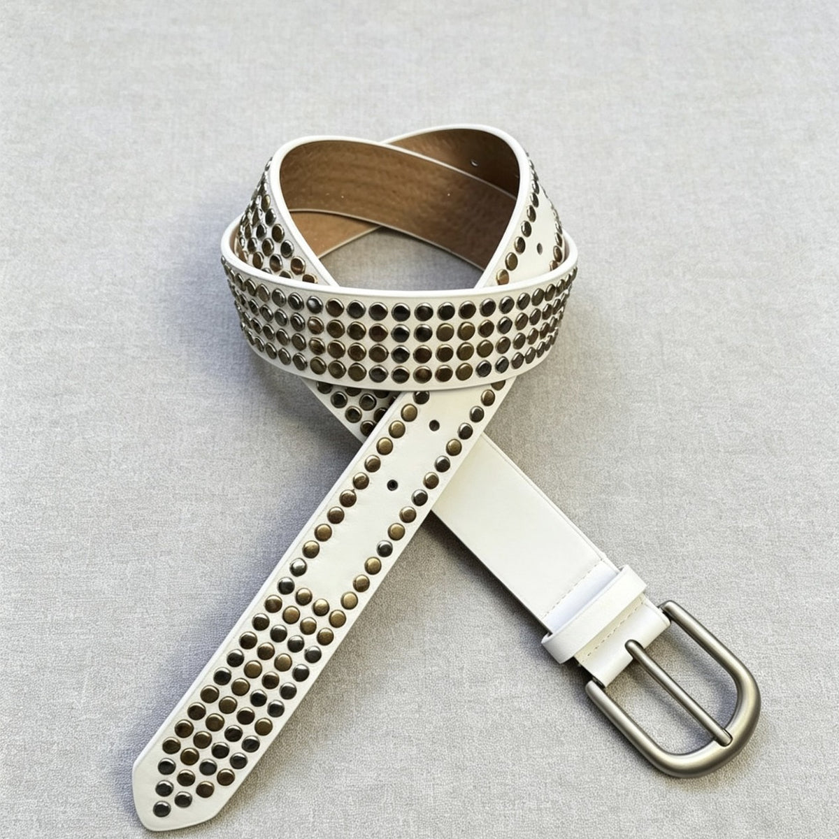 Ceinture noir et blanc à ligne minimaliste