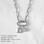 Collier lettre à personnaliser — initiale A à Z, acier inoxy — coloris