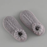 Chaussons homme en maille tricotée — semelle souple — coloris