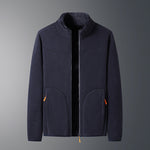 Polaire zippée à col montant, deux faces — coloris