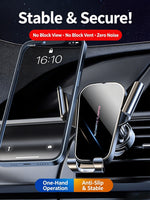 Support téléphone voiture à clip d'aération — sans électricité