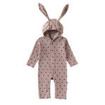 Combinaison à capuche oreilles de lapin — bébé