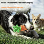 Carotte à mâcher pour chien — nylon et caoutchouc renforcés
