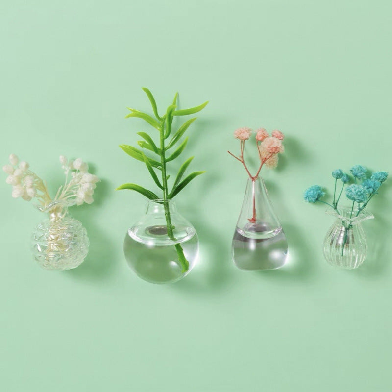 Mini vases magnétiques en céramique, lot de cinq