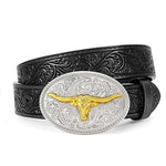 Ceinture enfant western à boucle gravée