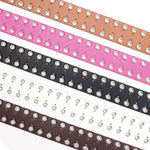 Ceinture en jean ajourée — motif découpé