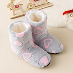 Chaussons chaussettes doublés polaire — semelle antidérapante