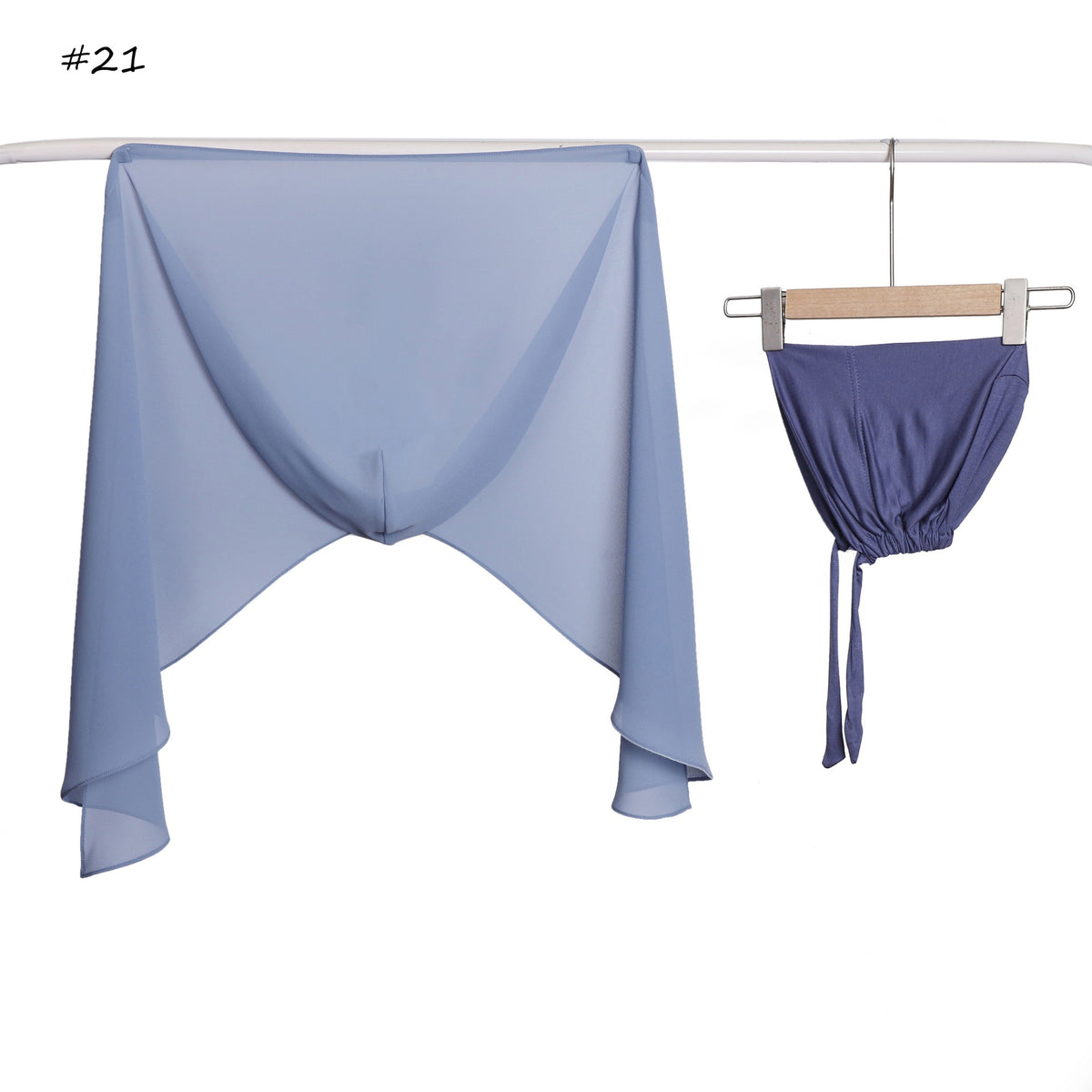 Ensemble capuche et foulard assortis — fermeture magnétique, — coloris