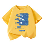 T-shirt garçon en coton — coupe ample, manches courtes