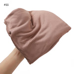 Turban en coton mercerisé grande taille — 33 coloris unis