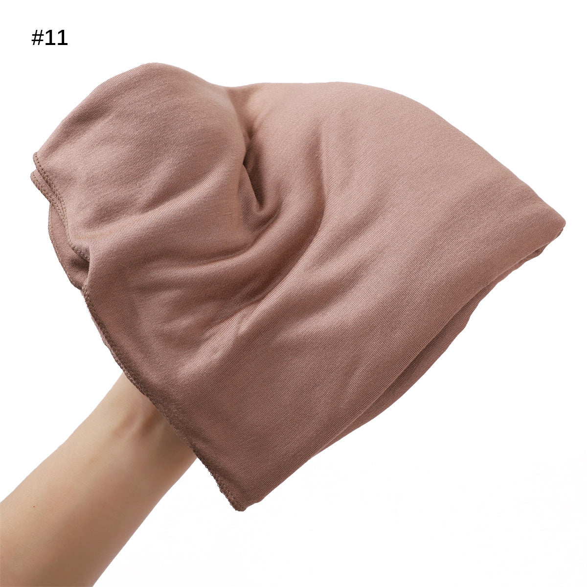 Turban en coton mercerisé grande taille — 33 coloris unis