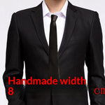 Cravate homme 8 cm — nouage main, coloris unis