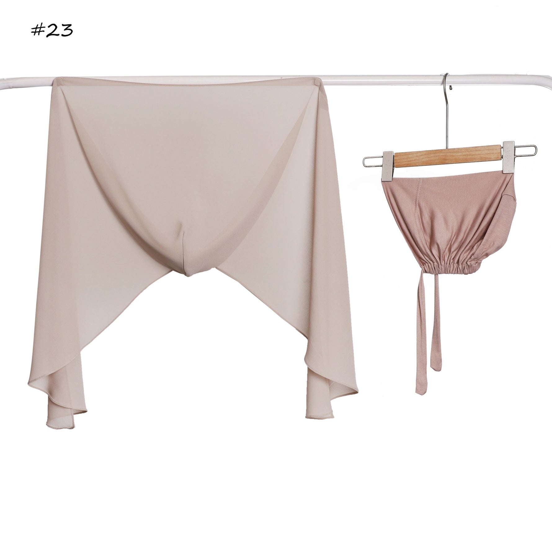 Ensemble capuche et foulard assortis — fermeture magnétique, 23 coloris