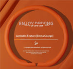 Housse de volant grain agneau — volant rond ou forme D, 38 c — coloris