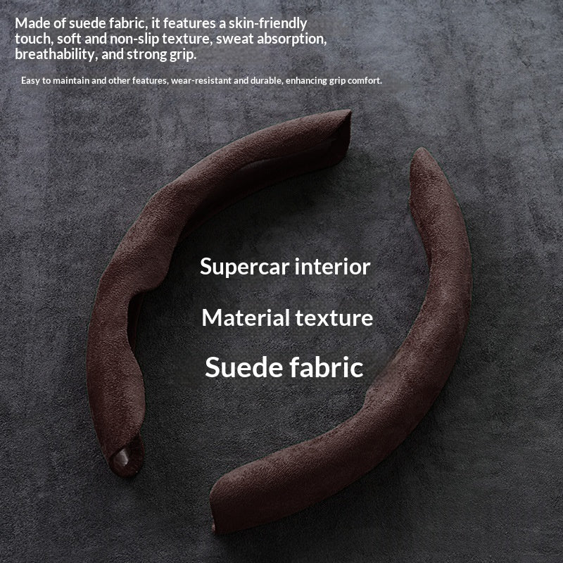 Housse de volant en daim synthétique — absorbe la transpirat — coloris