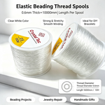Fil élastique pour perles — résistant, spécial bracelets