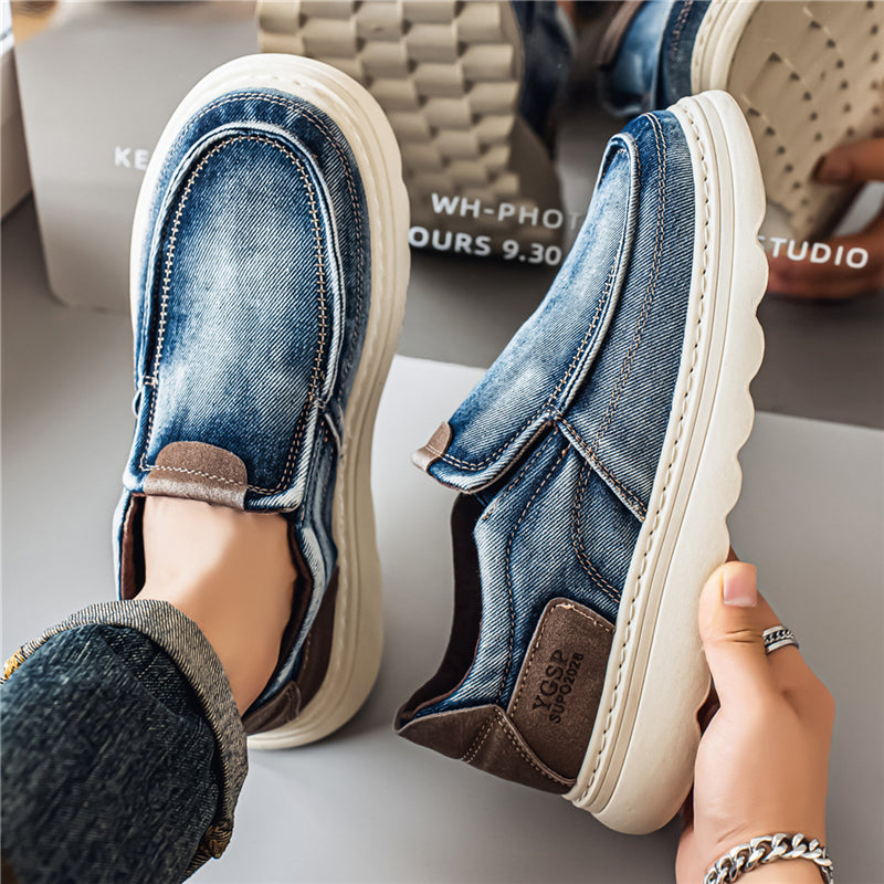 Chaussures de conduite homme — coupe simple, sans lacet