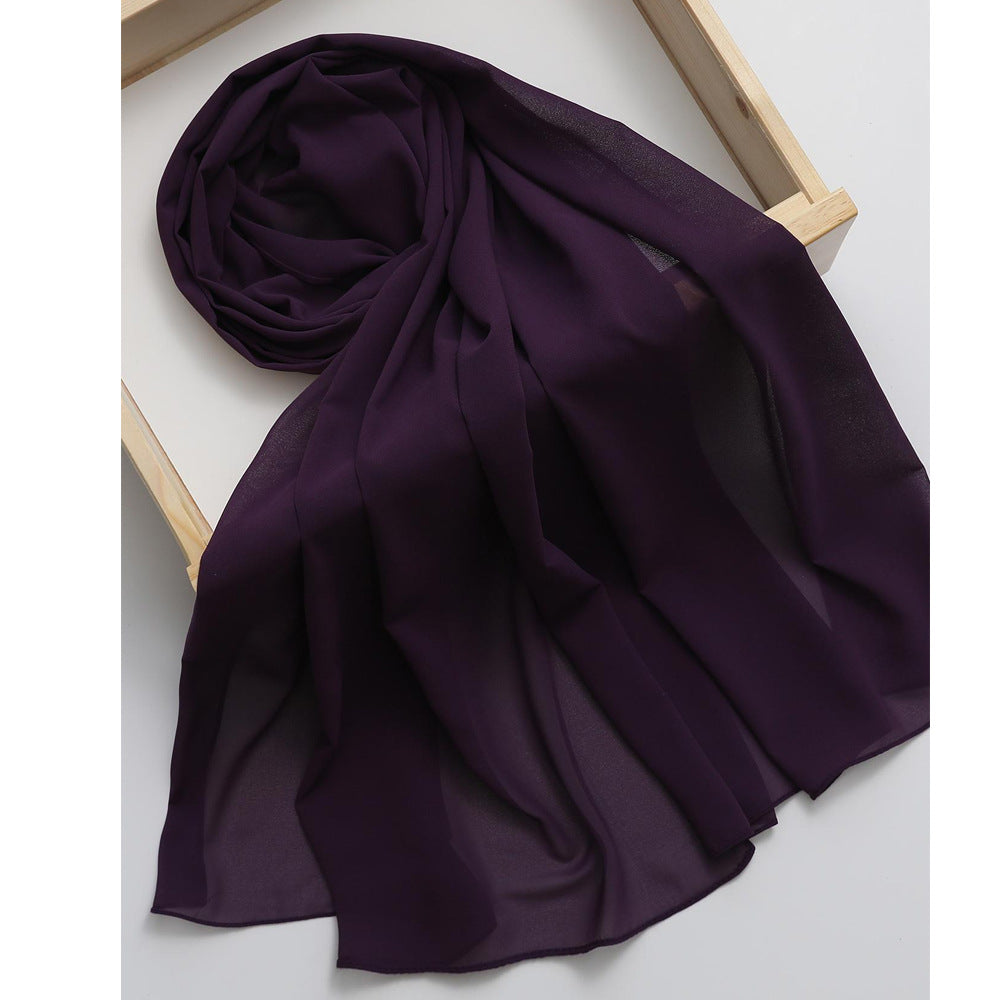 Foulard en mousseline à effet bulles — 8 coloris unis