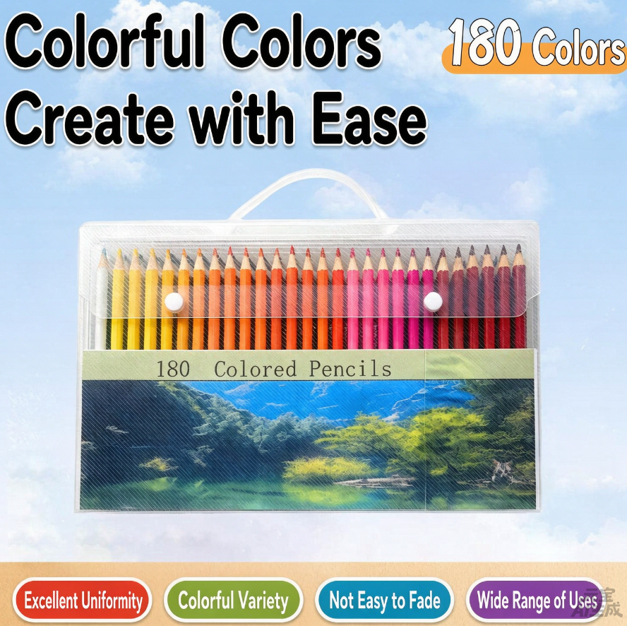 Crayons de couleur à l’huile — 180 teintes