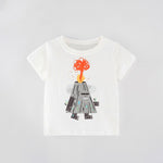 T-shirt enfant col rond à motif — coupe classique