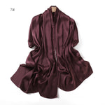 Châle d'été uni — tissage respirant, 15 coloris — coloris