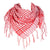 Foulard à carreaux avec franges 100 × 100 cm — séchage rapide, 2 coloris