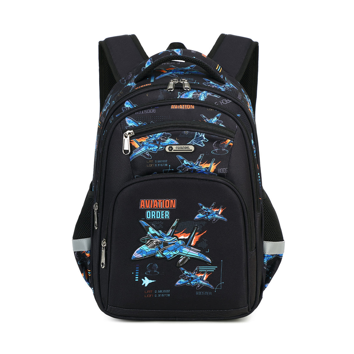 Cartable enfant léger — dos matelassé, format école — coloris