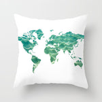 Housse de coussin à motifs marins, esprit méditerranéen