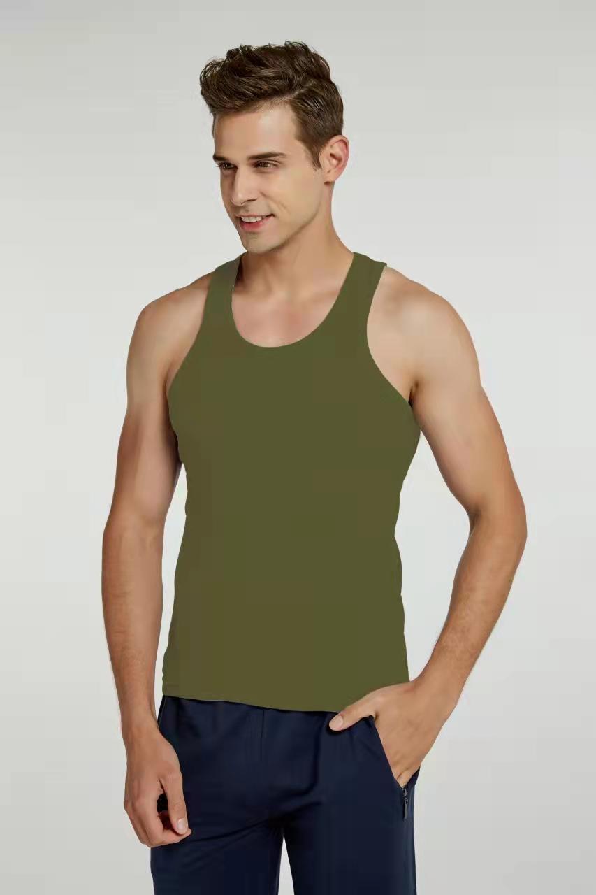 Débardeur de corps en coton extensible — respirant — coloris