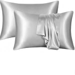 Taie d’oreiller en satin, toucher soyeux
