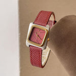 Montre femme carrée à cadran texturé — coloris