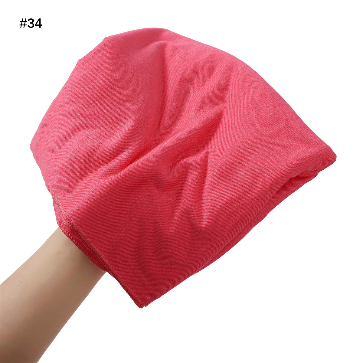 Turban en coton mercerisé grande taille — 33 coloris unis — coloris