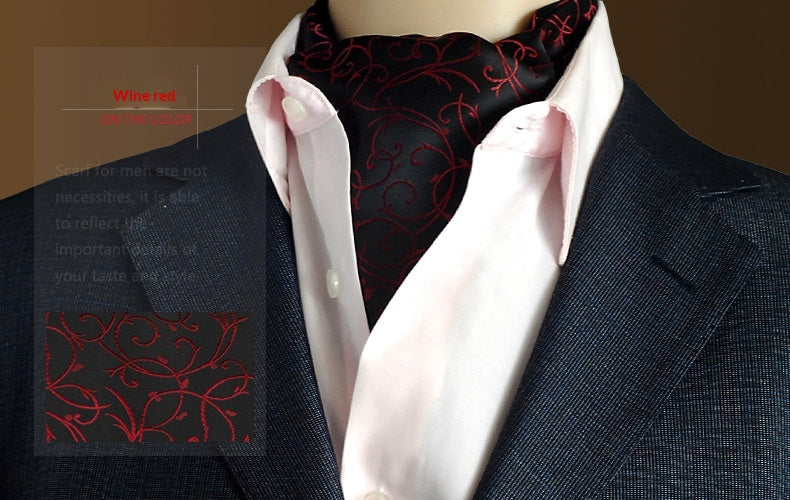 Écharpe homme jacquard à pois — tissage habillé — coloris