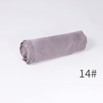 Écharpe unie en mélange coton-lin — respirante, 28 coloris — coloris