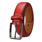 Ceinture en cuir verni pour jean — finition brillante
