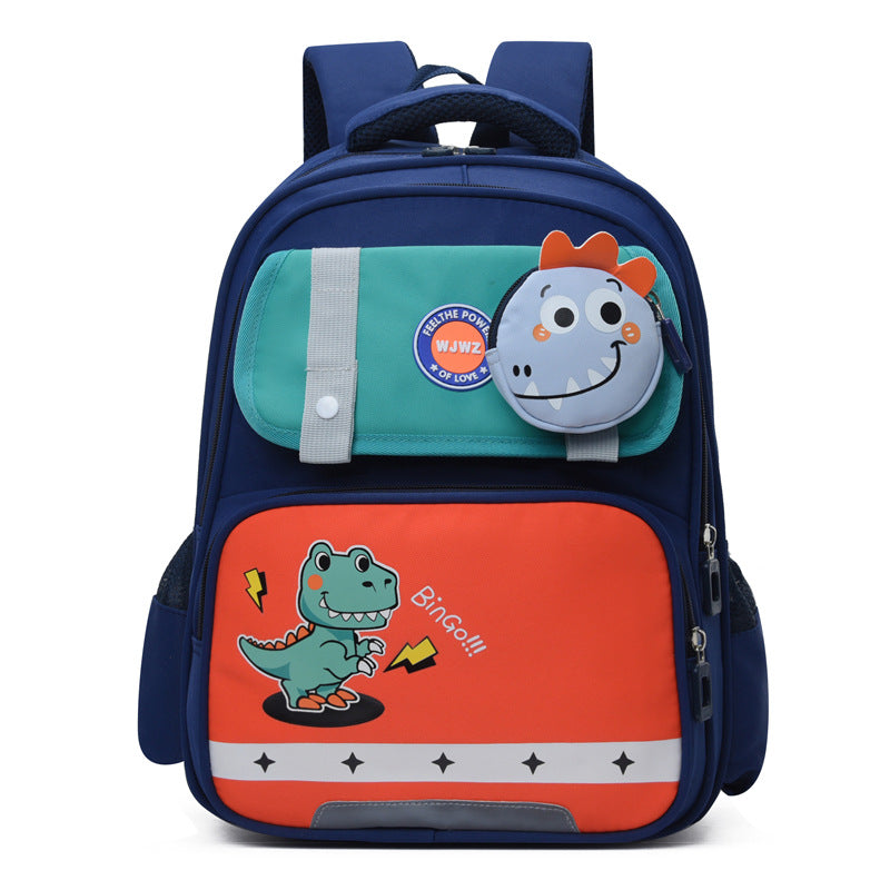 Cartable primaire à écusson animal — lapin ou dinosaure