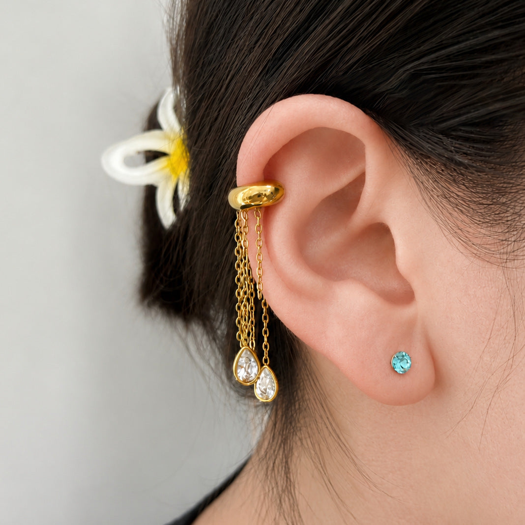 Bijoux d’oreille à clip sans perçage — acier inoxydable