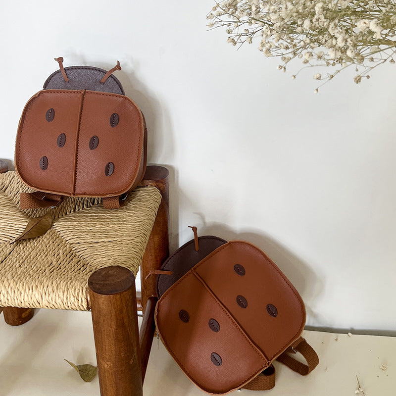 Mini sac à dos coccinelle en simili — maternelle