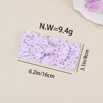 Bandeau bébé à nœud en nylon souple — 16 × 8 cm