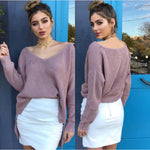 Pull ample en maille côtelée, coupe décontractée