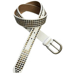 Ceinture noir et blanc à ligne minimaliste